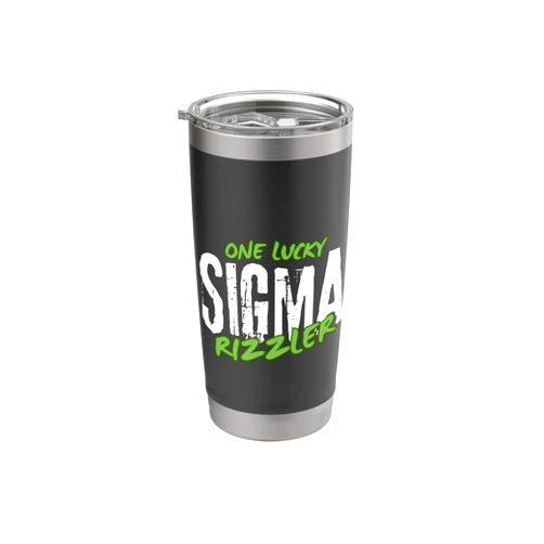 Lucky Sigma Rizzler St. Patrick cool men women One Lucky Sigma Rizzler St. Patrick's Irish For One Day Stainless Steel Insulated Tumbler