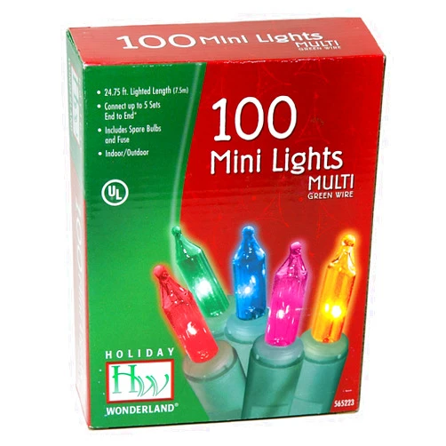 Noma/Inliten Holiday Wonderland #565223 100-Count Multi Color Christmas Light Set (4-Pack)