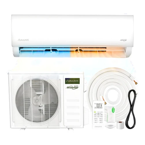 JINJUNYE 9000BTU Mini Split Air Conditioner Ductless Inverter Heat Pump, 208-230V 19SEER2,Min Split AC/Heating System, Energy Saving, Cooler up to 450 Sq. Ft, Full Set installation Kit