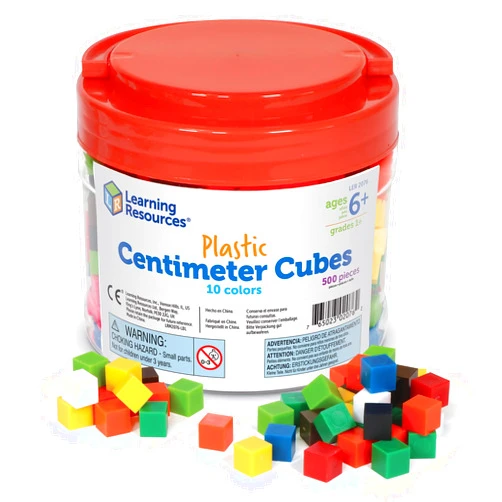 Learning Resources Centimeter Cubes, Counting/Sorting Toy, Assorted Colors, Math Cubes, Learning Cubes for Kids, Set of 500, Ages 6+