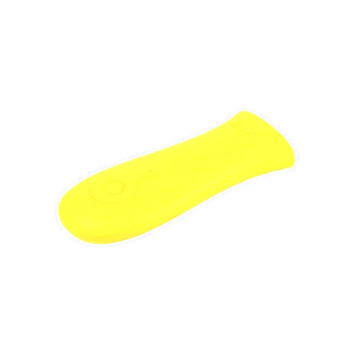 Lodge Silicone Hot Handle Holder - Dishwasher Safe Hot Handle Holder Designed for Lodge Cast Iron Skillets 9 Inches+ w/ Keyhole Handle - Reusable Heat Protection Up to 500° - Yellow