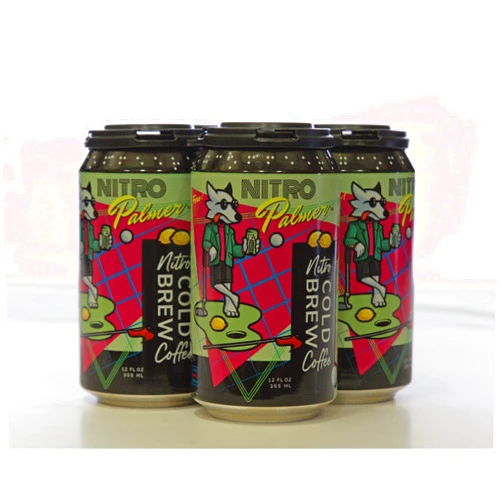 Blind Dog Coffee Roaster Blind Dog Coffee - 12 Oz (Pack of 4) Nitro Palmer - Nitro Cold Brew Coffee - Flavor Notes of Fresh Lemon - Blend of Organic Coffee and Lemon Juice