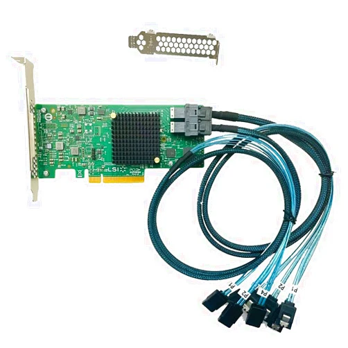 LANPAN LSI 9300-8i RAID Controller Card PCI E 3.0 12Gbps HBA IT Mode ZFS FreeNAS unRAID RAID Expander + 2 SFF-8643 SATA Cable