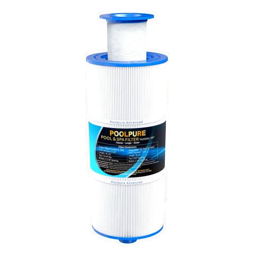 POOLPURE Replacement Filter for Sundance 6541-397(with Outer Filter # 6473-165 and Inner Filter 6473-164) Compatible with Sundance Spa Filter 880 Series, AK-6541397, UFC-397, 1 Pack (6541-397)