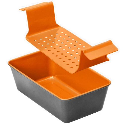 RavisingRidge Meatloaf Pan with Drain Tray - 9.8 x 5.7 Bicolor Loaf Pan Set with Insert for Nonstick Meatloaf Baking, Homemade Banana Bread Tin for Oven (Golden)