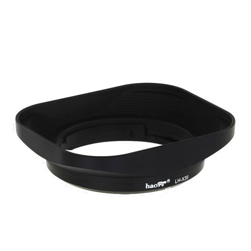 Haoge LH-X35 Bayonet Square Metal Lens Hood for Fujifilm Fuji Fujinon XF35mmF2 XF 35mm f/2 R WR and XF23mmF2 XF 23mm f2 R WR Lens on X-Pro3 X-Pro2 X-T4 X-T3 X-T30 X-T20 Replace LH-XF35-2