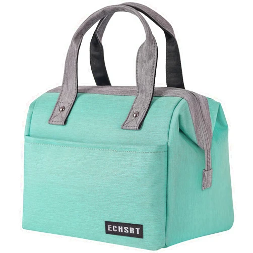 ECHSRT Large Insulated Lunch Bag for Women Men Leakproof Cooler Lunch Tote Bags for Work Travel Adult Thermal Lunchbox for Office -10L Mint Green