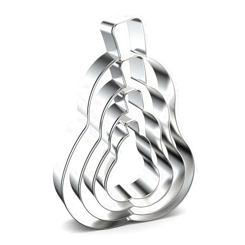 QAAQS Pear Cookie Cutter Set - 5