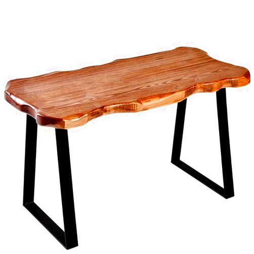 WELLAND Wood Entryway Bench with Metal Legs, Mid-Century Modern Bench for Living Room, Indoor, Porch, Farmhouse