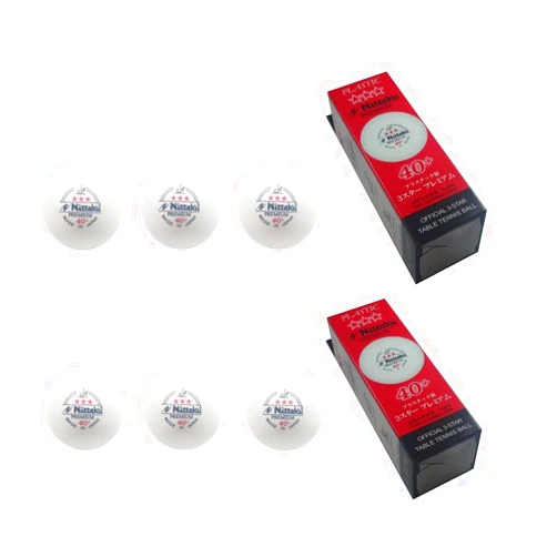 NITTAKU 3-Star Premium 40+ Table Tennis Balls