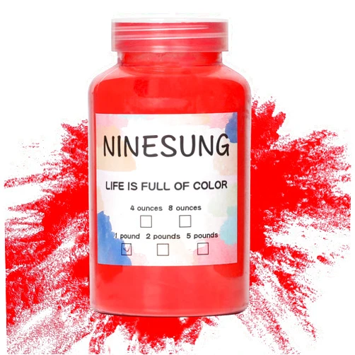 Ninesung Plastic Coating Paint Powder, Jigs and Lures Powder Paints, Red Powder Coating Paint for Metalwork, Crafts, Fishing Leads And Jig Heads, Hobby (4 oz,Red)