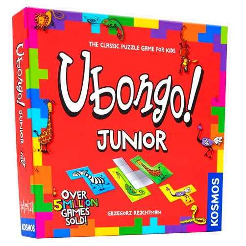 Thames & Kosmos | Ubongo Junior - Sprint to Solve The Puzzle | Family Friendly Board Game, Great for Kids | Highly Re-Playable | Quality Components