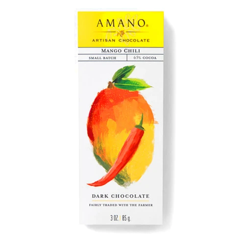 Amano Artisan Chocolate 3oz Dark Chocolate Bar (Mango Chili)
