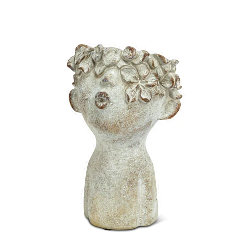 Abbott Collection 27-BACI-188-SM Sm Kissing Face Planter-7.5