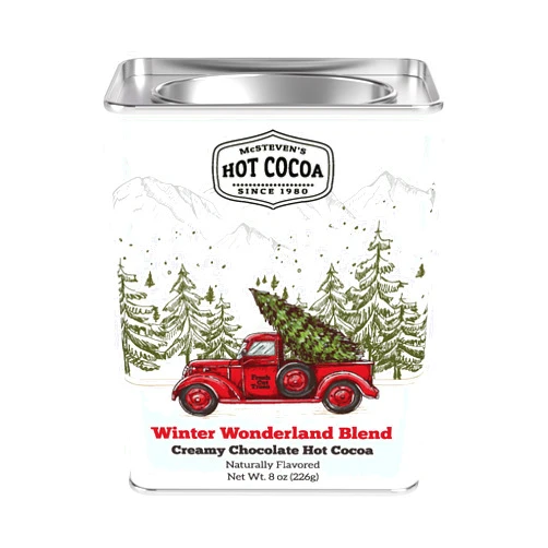 McSteven's Hot Chocolate, Winter Warmer Wonderland Red Pickup Truck, 8 Ounce