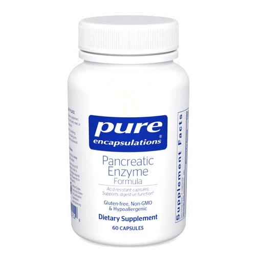 Pure Encapsulations Pancreatic Enzyme Formula - Digestive Enzymes for Digestion - Strengthens Gut Health* - Targeted Delivery Capsules - Gluten Free & Non-GMO - 60 Capsules