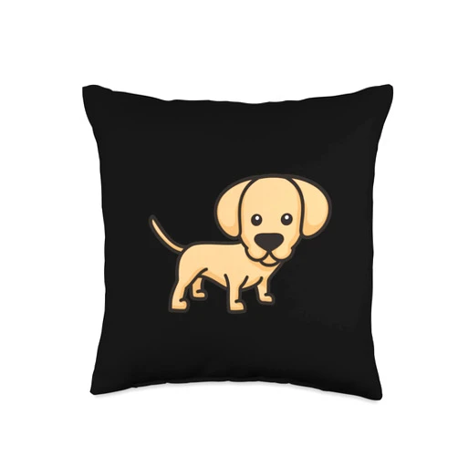 Bäume Meditieren, lustige Sprüche Funny Dog Puppy Comic Graphic for Men Women Children Throw Pillow, 16x16, Multicolor