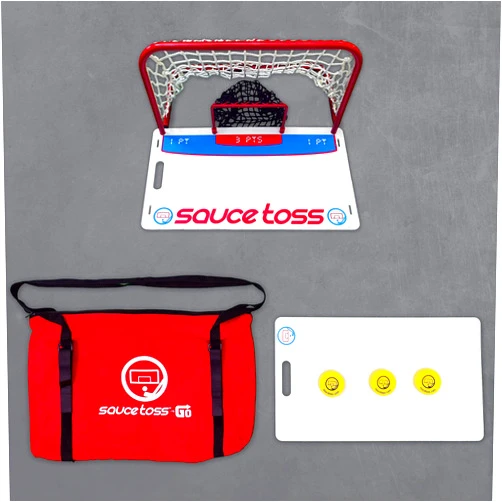 Sauce Toss Go Premium Travel Yard Game with Travel Bag