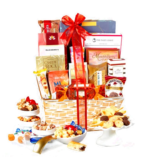 Broadway Basketeers Gourmet Gift Basket Snack Gifts for Women, Men, Families, College – Delivery for Valentines Day, Appreciation, Thank You, Congratulations, Corporate, Get Well Soon Care Package