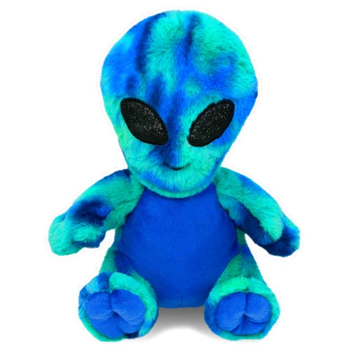 DolliBu Blue Tie-Dye Alien Plush - Super Soft Stuffed Animal, Cute Space Alien Plush, Adorable Fluffy Stuffed Animal for Boys and Girls, Stuffed Animals Plush Gift for Babies, Kids, Adults - 11 Inches