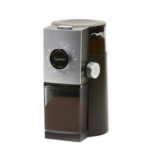 Capresso 597.04 Grind Select Coffee Burr Grinder, Black