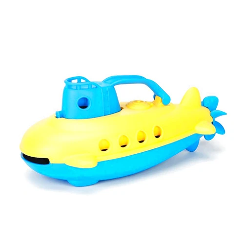 Green Toys Submarine - BPA, Phthalate Free Blue Watercraft with Spinning Rear Propeller Made from Recycled Materials. Safe Toys for Toddlers