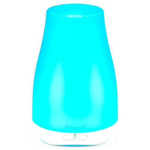 Homeweeks Diffusers, 100ml Colorful Essential Oil Diffuser with Adjustable Mist Mode, Auto Off Aroma for Bedroom/Office/Trip (100 ML 1 Pack)