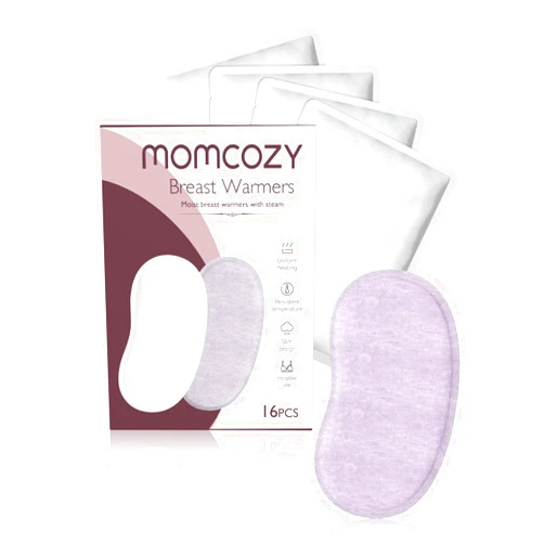 Momcozy Instant Heat Breast Warmers - Easy Release for Soothing Warmth - Lasting Heat Relief for Breastfeeding Challenges, Individually Packaged, Improve Milk Flow, 16 pcs