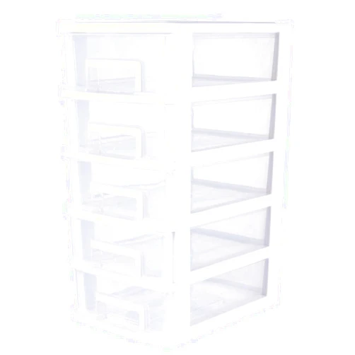 Alipis Storage Cabinet Office Drawer Desk Storage Drawer Organizer Five-layer Plastic Drawer Type Closet, Desktop Storage Unit Cosmetic Container Case Sundries Holder Clothes Drawers Bookshelf White