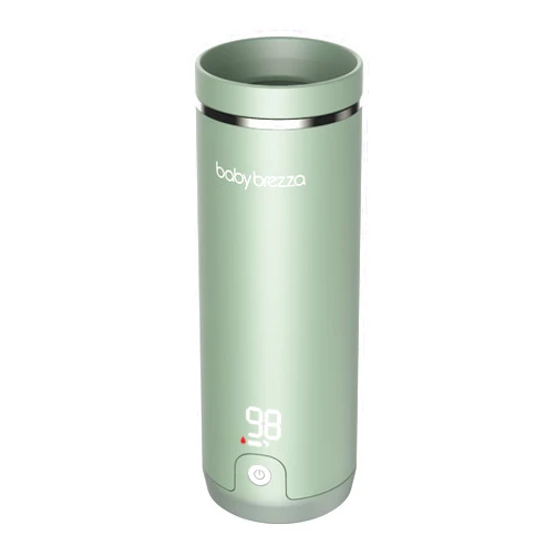 Baby Brezza Superfast Travel Baby Bottle Warmer - Portable Breastmilk Warmer and Formula Warmer - Safe, Even Heating - Up to 9oz - No Adapters
