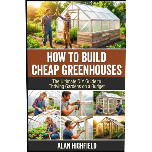 Alan Highfield How to Build Cheap Greenhouses: The Ultimate DIY Guide to Thriving Gardens on a Budget | Step-by-step Guide To Build a PVC Greenhouse Under $200 | Best Cheap Materials For DIY Greenhouses