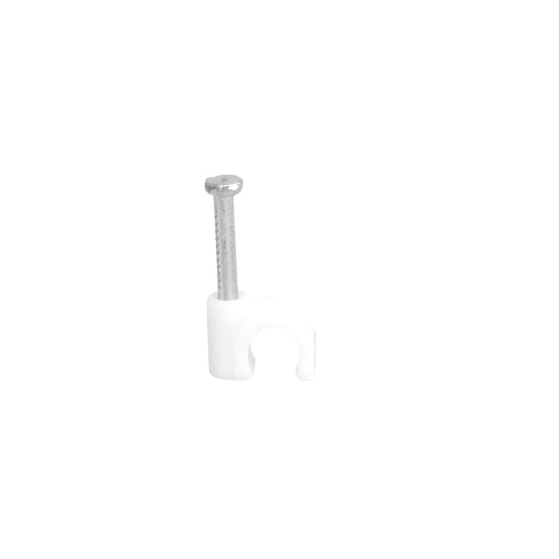 Your Cable 100 Pack White Ethernet / RG59 / 6mm Nail in Cable Clips