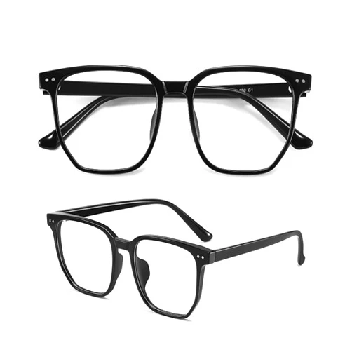 MAKIRO Large frame myopia glasses -0.5, -4.00 intensity myopia glasses for men and women with light myopia