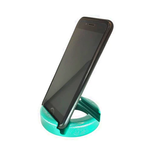 GoDonut Glazed Phone Stand - Portable Mount Accessory for Travel, Nightstand or Desk- Compatible with Tablet, iPhone & Most Smartphones – Hunter Green