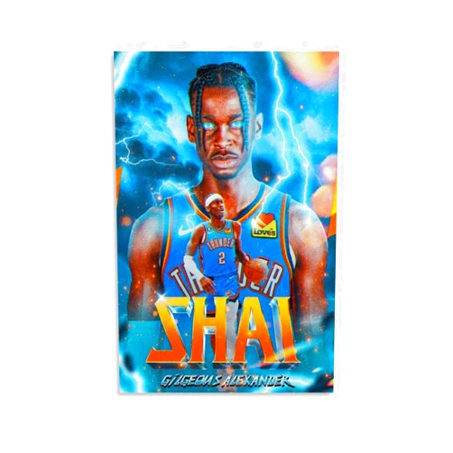 Generic Cool Shai Gilgeous-Alexander Personal Art Hai Fine Art Decoration Bedroom Decorative Painting Canvas Wall Art Living Room Aesthetic Posters Bedroom Painting. Unframe-style, 12x18inch(30x45cm)