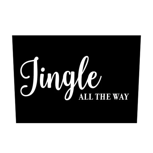 By Unbranded Jingle All The Way Christmas Holiday Wall Art, Christmas DIY Wall Decal Kitchen Sticker Bedroom Wall Art Living Room Bathroom Wall Decor