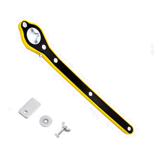 JRangelp Car Labor-Saving Jack Ratchet Wrench, Metal Shear Jack Wrench Reinforcement Design