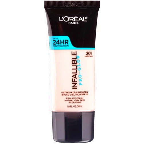 L'Oreal Paris Makeup Infallible Up to 24HR Pro-Glow Foundation, Classic Ivory, 1 Ounce