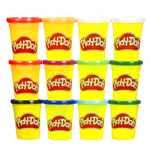 Play Doh Play-Doh Jewel Colors Bulk 12-Pack of 4-Ounce Cans, Easter Basket Stuffers for Girls & Boys, Party Favors, Kids Arts & Crafts, Preschool Toys, Ages 2+