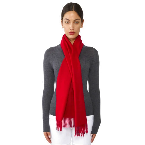 JENNIE LIU Women's 100% Pure Cashmere Scarf for Women