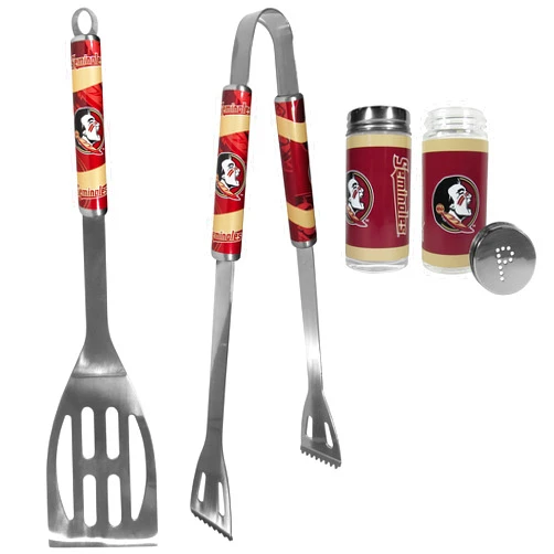 Siskiyou NCAA Siskiyou Sports Fan Shop Florida State Seminoles 2pc BBQ Set with Tailgate Salt & Pepper Shakers One Size Team Color