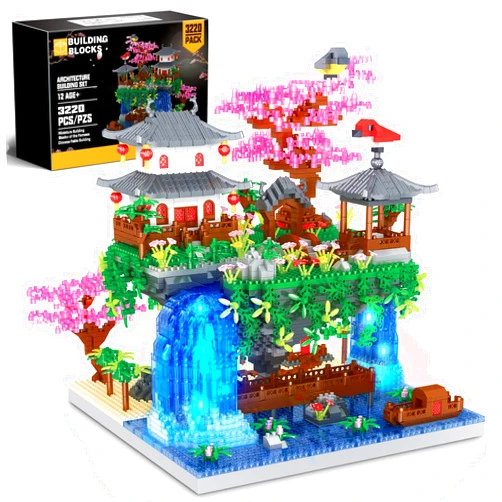 YKToyz Cherry Blossom Tree Building Set, Chinese Architecture Building Blocks Japanese Sakura Tree House Building Set Bonsai Tree Kit, Blocks Sets for Adults Gift for Kids Age 12+(3220 Pieces)