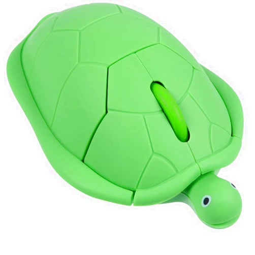 SHARE SUNSHINE Wireless Mouse Cute Animal Green Turtle Shape Silent Click Ergonomic Portable Quiet Travel Lightweight USB Optical Cordless Mouse for PC Laptop Computer Mac MacBook Desktop Kids Girls Women Men Gift