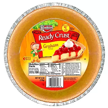 Keebler Ready Crust Ready Crust Graham (9-Inch) Pie Crust, 6-Ounce Packages (Pack of 12)