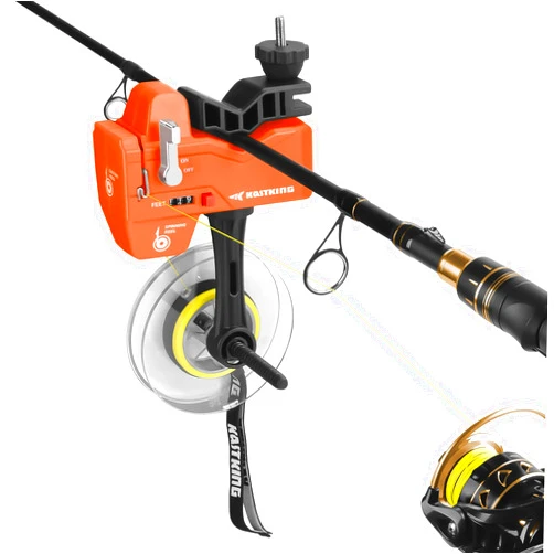 KastKing Kalibrate Fishing Line Spooler & 5’’ Braid Scissors - W/Line Counter, Patented Accessories, Portable, Compact, for Spinning & Casting Reels - No Line Twist, Fishing Gears Gifts for Men