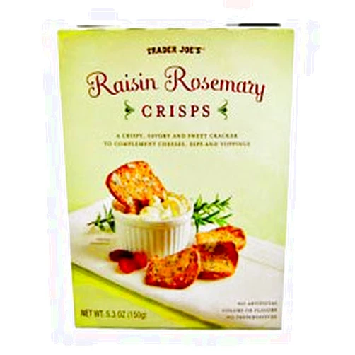 TJ's Trader Joe's Raisin Rosemary Crisps