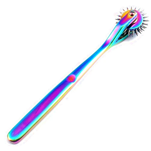 Goldenhandcrafts Wartenberg Neuro Pinwheel Stainless Steel 2 Head Diagnostic Instrument Pin Wheel - Multi Color Rainbow