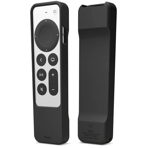elago R1 Case Compatible with Apple TV 4K Siri Remote 3rd Generation (2022) and 2nd Generation (2021) - Magnetic Technology, Shock Absorption, Full Access to All Functions (Black)