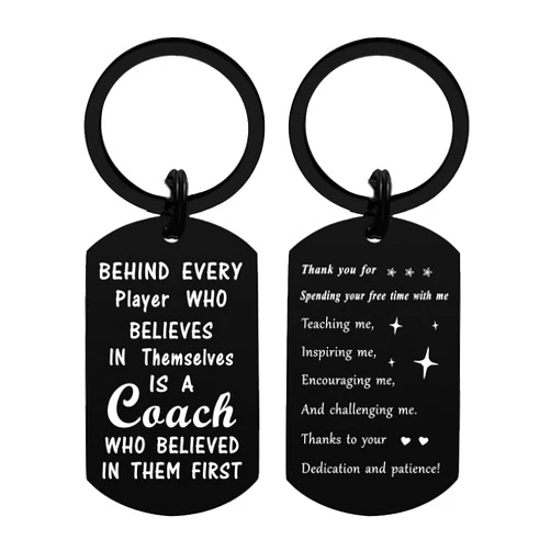 MXRSDF Coach Appreciation Gifts for Men, Thank You Coach Keychain for Baseball Softball Soccer Volleyball Basketball Coaches