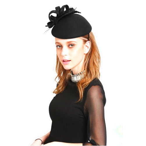 ANGELA & WILLIAM Fascinators Hats 20s 50s Hat Pillbox Hat Cocktail Tea Party Headwear with Veil for Girls and Women
